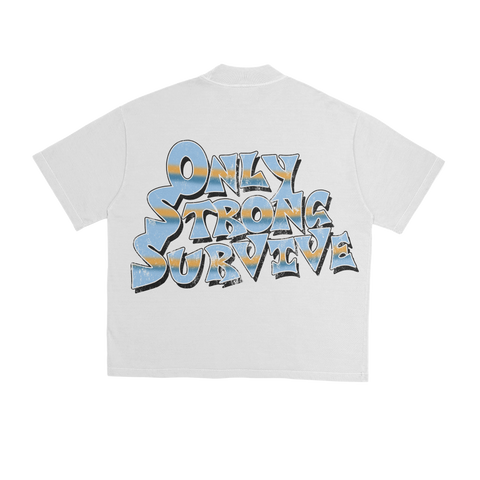 Trump Only Strong Survive Over Sized Tee - Blue