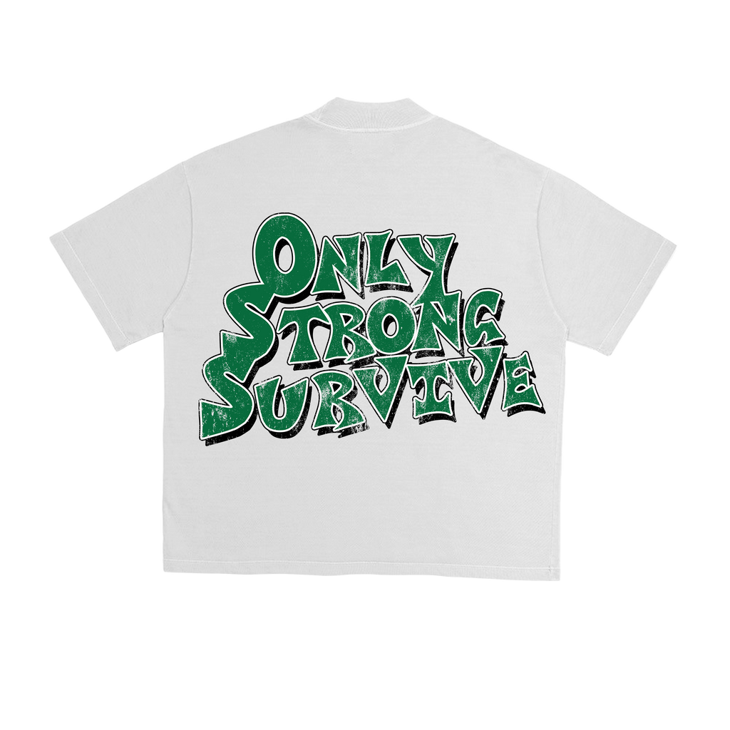 Trump Only Strong Survive Over Sized Tee - Green