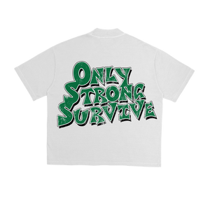 Trump Only Strong Survive Over Sized Tee - Green