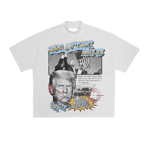 Trump Only Strong Survive Over Sized Tee - Blue
