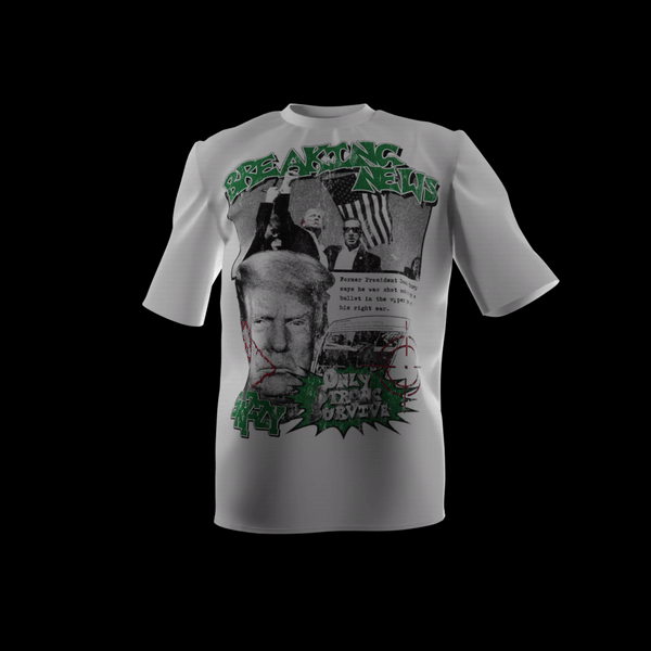 Trump Only Strong Survive Over Sized Tee - Green
